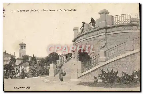 Cartes postales Valence Parc Jouvet La Cathedrale