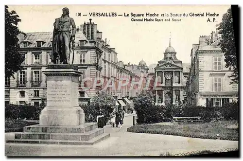 Cartes postales Versailles Le Square Hoche et la Statue du General Hoche Generale Hoche