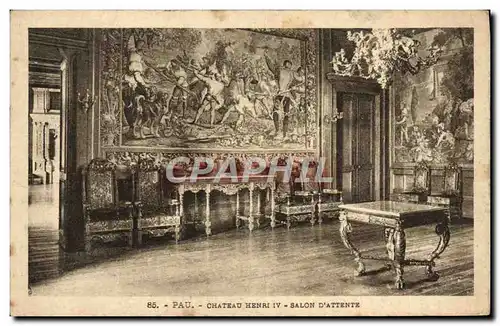 Cartes postales Pau Chateau Henri IV Salon D&#39Attente