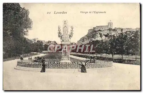 Cartes postales Lordes Vierge De I&#39Esplanade