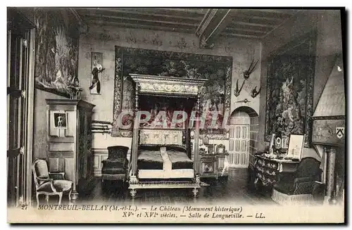 Ansichtskarte AK Montreuil Bellay Le Chateau Salle de Longueville