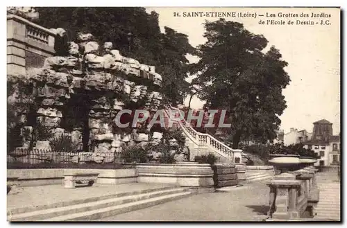 Cartes postales Saint Etienne Les Grottes Des jardins de l&#39ecole de dessin