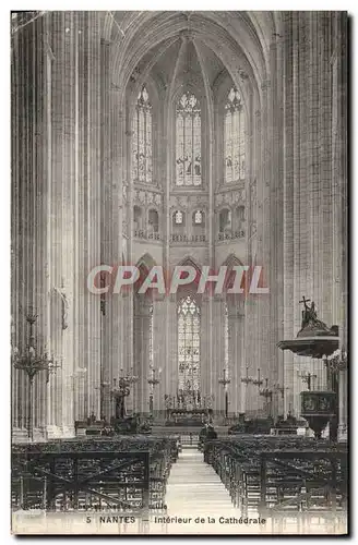 Ansichtskarte AK Nantes Interieur De La Cathedrale