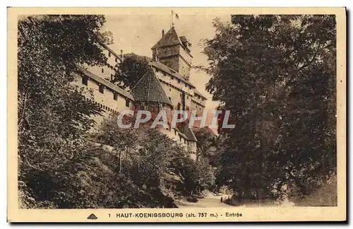 Cartes postales Haut Koenigsbourg Entree