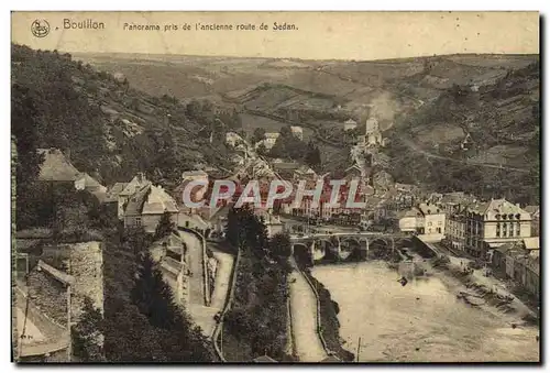 Cartes postales Bouillon Panorama Pris De I&#39Ancienne Route De Sedan