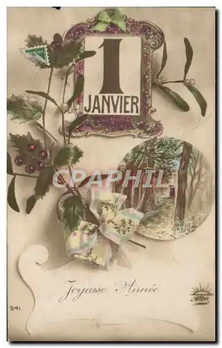 Cartes postales 1er Janvier