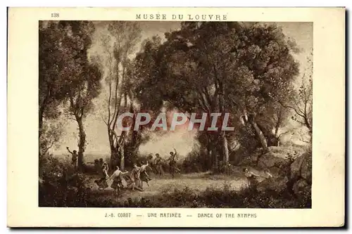 Cartes postales Corot Une Matinee Paris Musee du Louvre