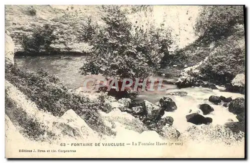 Cartes postales Fontaine De Vaucluse La Fontaine Haute