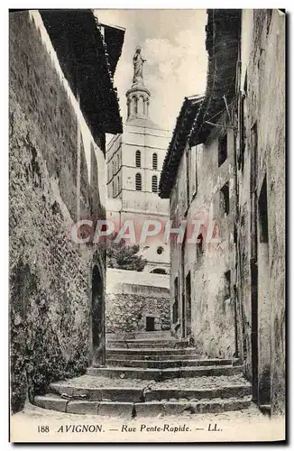 Cartes postales Avignon Rue Pente Rapide