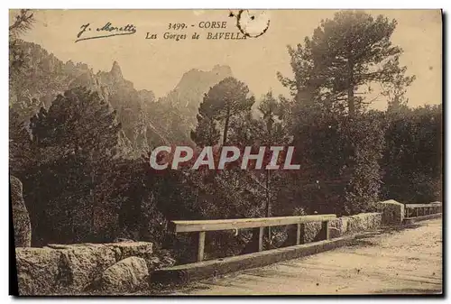 Cartes postales Corse Les Gorges De Bavella