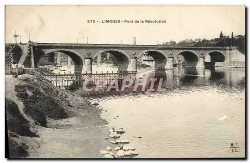 Ansichtskarte AK Limoges Pont De La Revolution