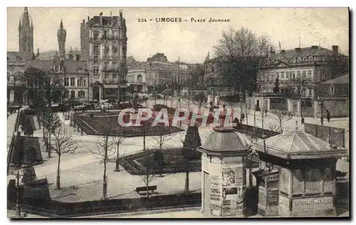 Cartes postales Limoges Place Jourdan Chocolat Meunier