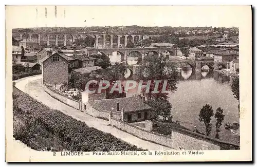 Ansichtskarte AK Limoges Ponts Saint Martial De La Revolution Et Viaduc