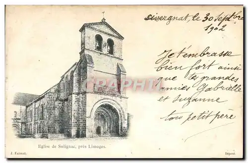 Ansichtskarte AK Eglise De Solignac Pres Limoges