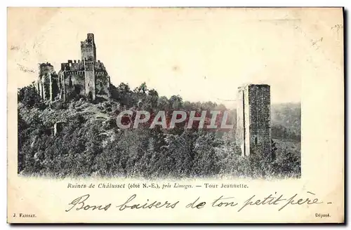Cartes postales Ruines De Chalusset Pres Limoges Tour Jeannette