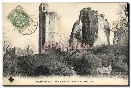 Cartes postales Ruines De Chateau De Chalucet