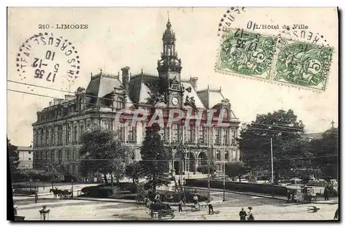 Cartes postales Limoges Hotel de ville