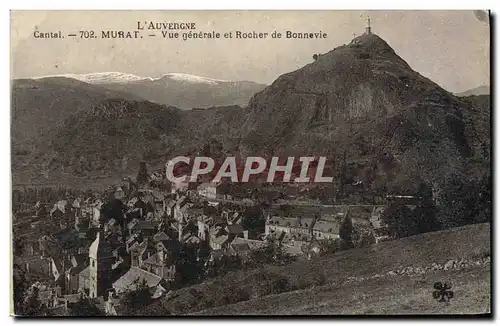 Cartes postales L&#39Auvengne Murat Vue Generale Et Rocher De Bonnevie