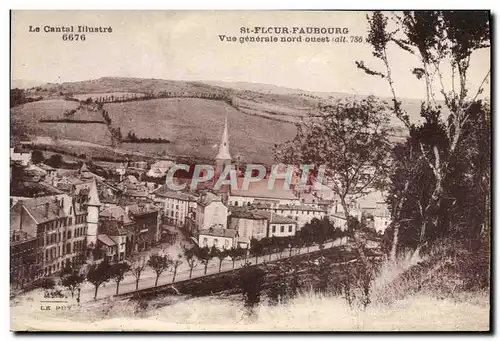 Cartes postales St Flour Faubourg Vue Generale Nord Ouest