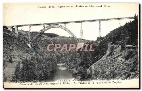 Ansichtskarte AK Garabit Chemin De Fer De Neussargues A Beziers Le viaduc et la vallee de la Truyere