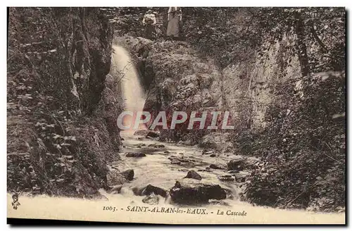 Cartes postales Saint Alban Les Eaux La Cascade