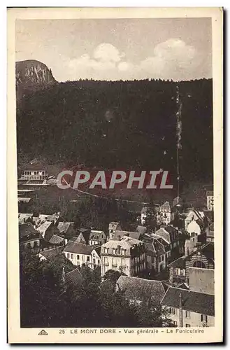 Cartes postales Le Mont Dore Vue Generale Le funiculaire