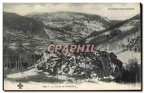 VINTAGE POSTCARD the Valley De Vendeix