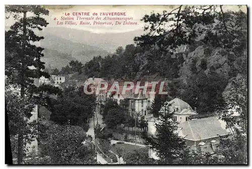 Cartes postales Le Centre De I&#39Auvergne Station Thermale Des Albuminuriques Les villas Russe Primerose Du Dol