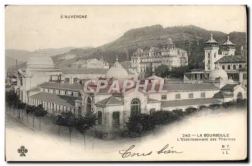 Cartes postales La Bourbole L&#39Etablissement Des Thermes