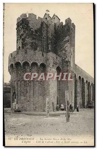Cartes postales Provence Les Saintes Marie De La Mer L&#39eglise Cote de l&#39abside