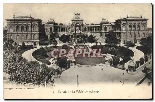 Cartes postales Marseille Le Palais Longchamp