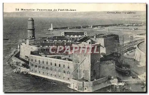 Cartes postales Marseille Panorama Du Fort St Jean