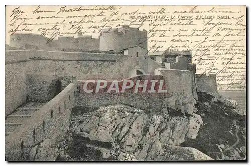 Cartes postales Marseille Le Chateau d&#39If Cote Nord