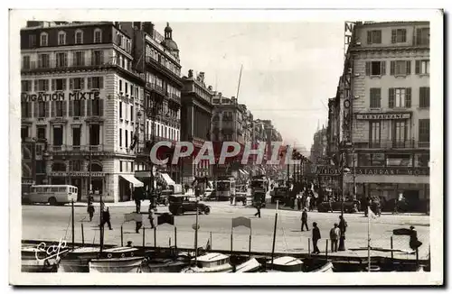 Cartes postales Marseille Le quai des Belges et la Cannebiere