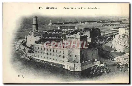 Cartes postales Marseille Panorama du Fort Saint Jean