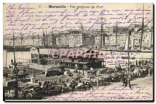 Cartes postales Marseille Vue generale du Port Bateaux