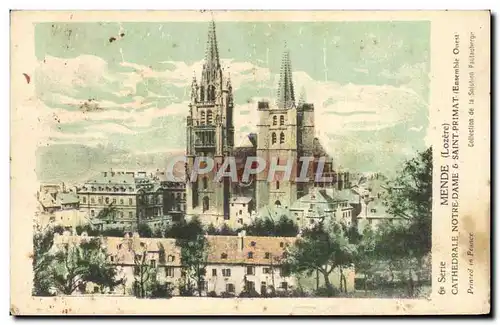 Ansichtskarte AK Mende Cathedrale Notre Dame Saint Primat