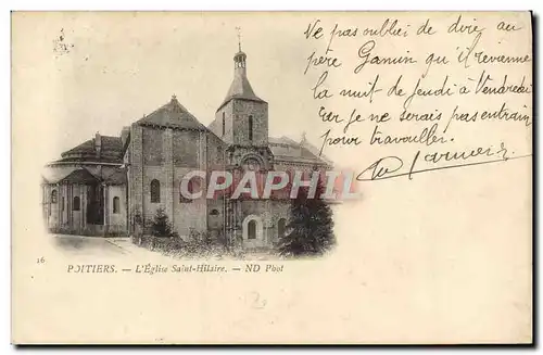 Cartes postales Poitiers L&#39Eglise Saint Hilaire
