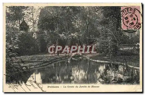 Cartes postales Poitiers La Grotte du Jardin de Blossac Enfants