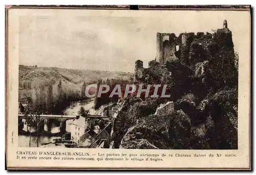 Cartes postales Chateau D&#39Angles sur Anglin