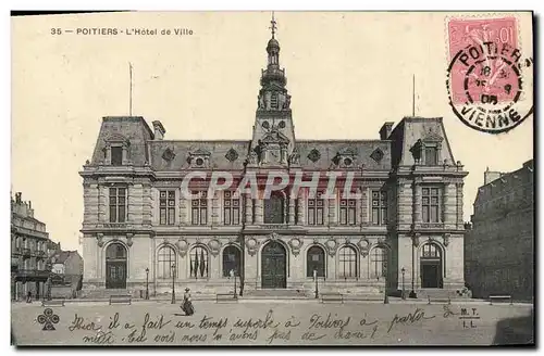 Cartes postales Poitiers L'Hotel de Ville