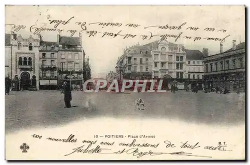 Cartes postales Poitiers Place d'Armes
