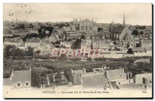 Ansichtskarte AK Poitiers Panorama pris de Notre Dame des Dunes