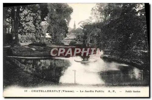 Cartes postales Chatellerault Le Jardin Public