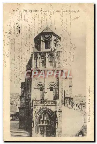 Cartes postales Poitiers L'eglise Sainte Radegonde