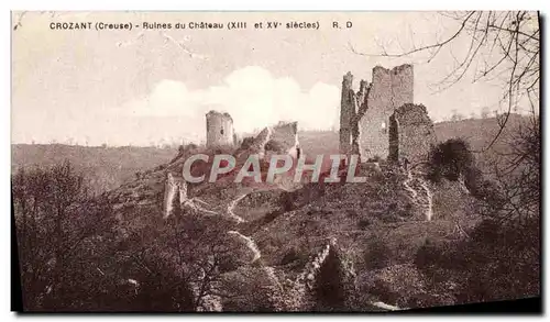 Cartes postales Crozant Ruines du Chateau