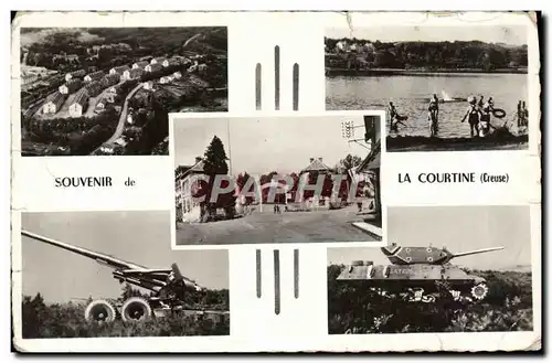 Cartes postales moderne Souvenir de La Courtine Tank Char d'assaut Militaria