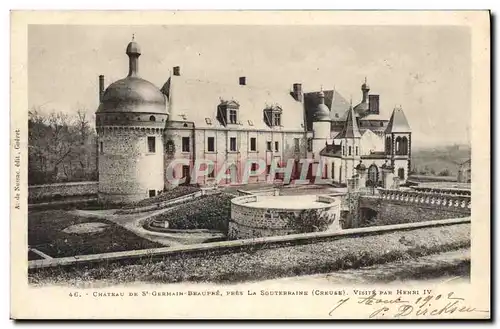 Ansichtskarte AK Chateau de St Germain Beaupre Pres La Souterraine