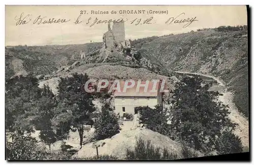 Cartes postales Ruines de Crozant