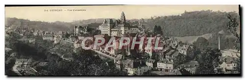 Cartes postales CARTE DOUBLE Uzerche Vue d&#39Ensemble